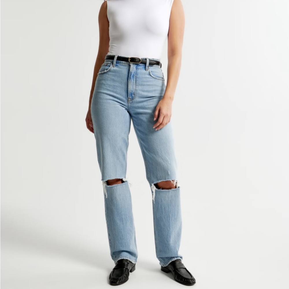 Curve love 90s straight ultra high rise jeans